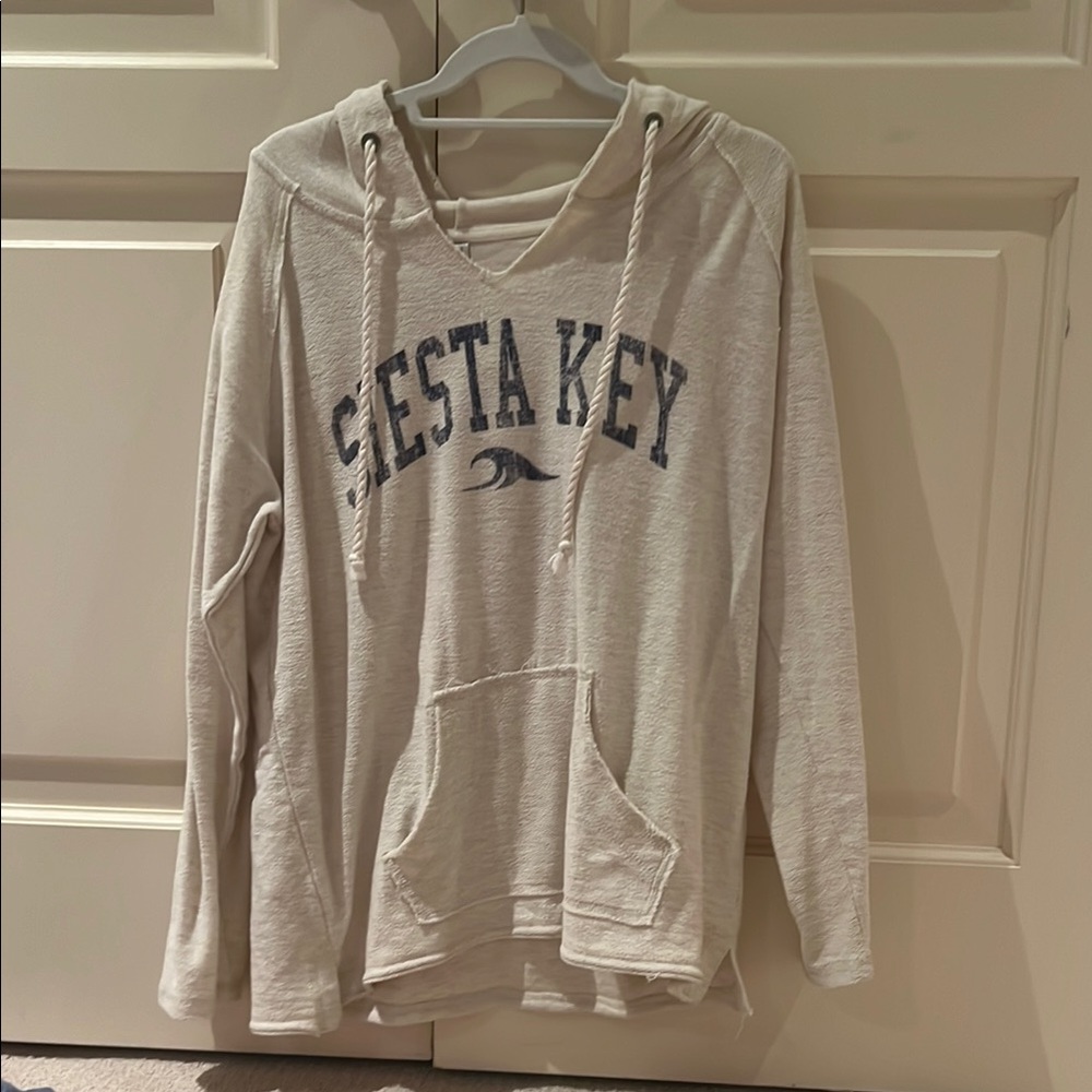 Siesta Key Beige Hoodie